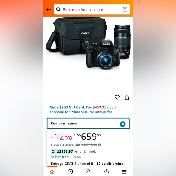 Canon EOS Rebel T5 - Picture 2 of 4